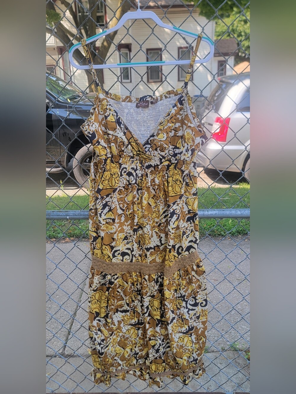 Speed Control New York Boho Cotton Maxi Dress 2X